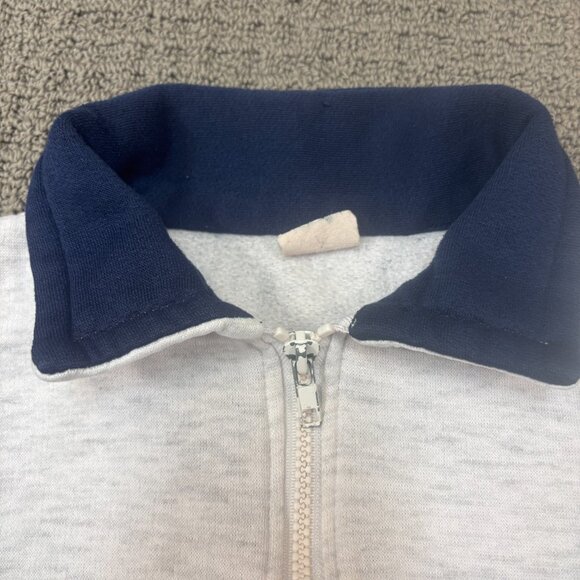 Vintage San Francisco Pullover Fleece Sweater Medium Quater Zip Lightweight 90s - Picture 4 of 11